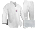 Taekwondo Uniform, Premium Ribbed, White