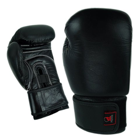 Boxing Gloves, Leather, Training, Black