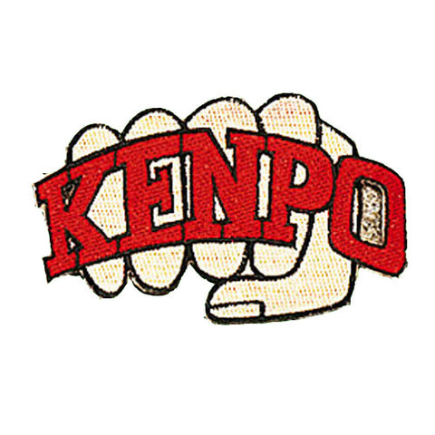 Patch, Logo, Kenpo w/ Fist Red 3.5"