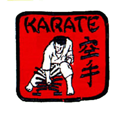Patch, Logo, Karate in Square 4.5"