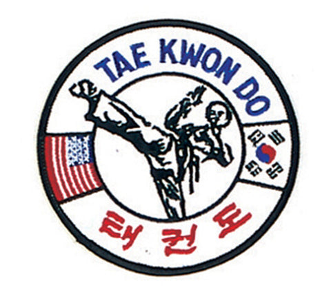 Patch, Logo, USA w/ Taekwondo 4"