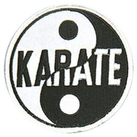 Patch, Logo, Yinyang w/ Karate 3.5"