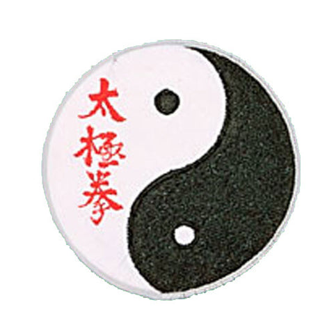 Patch, Logo, Yin yang w/ Taeguekkwon 4"