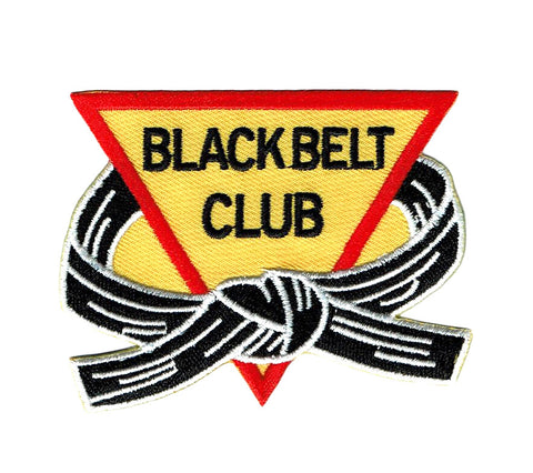 Patch, Team, Black Belt Club Inside Belt, Triangle 3.5"