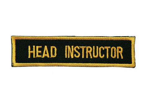 Patch, Title, Head Instructor 4"