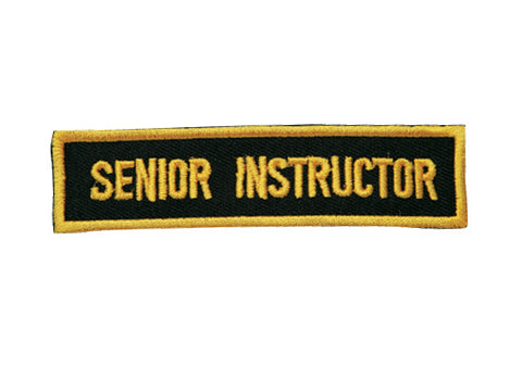 Patch, Title, Senior Instructor 4"