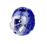 Head Guard, Foam, Full Face w/ Clear Shield, Blue