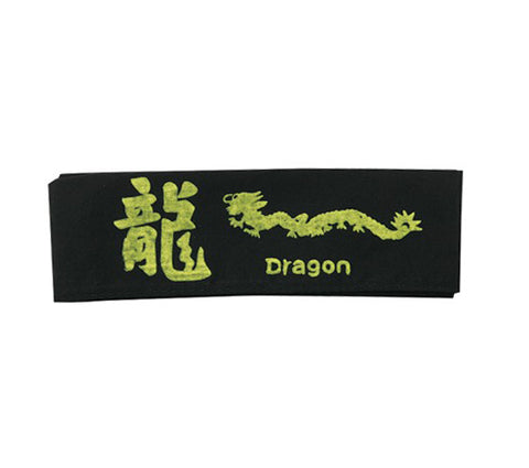 Headband, Dragon, Black