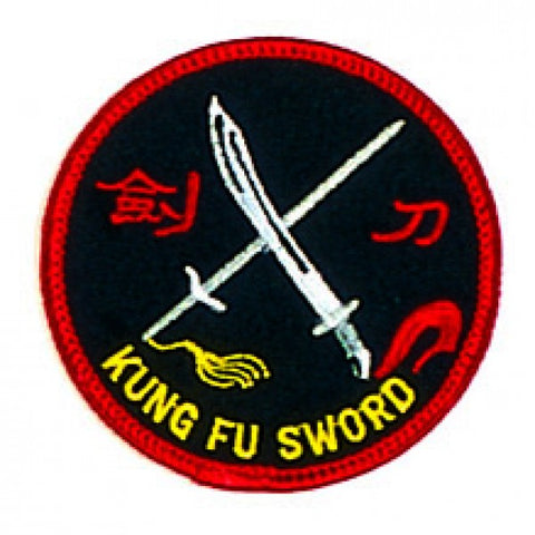 Patch, Logo, KungFu Swords Circle, 3"