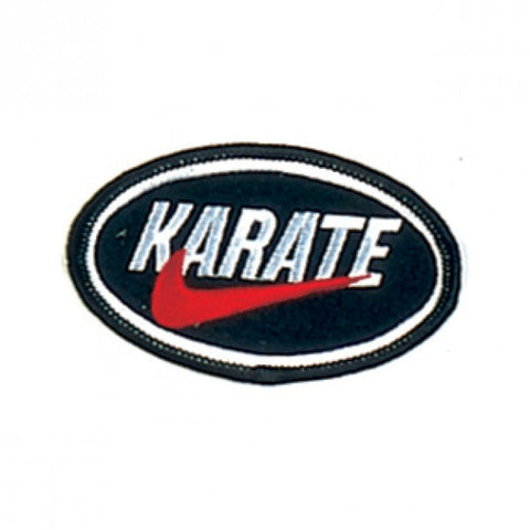 Patch, Logo, KARATE w/ Nike Swoosh, 3.75"