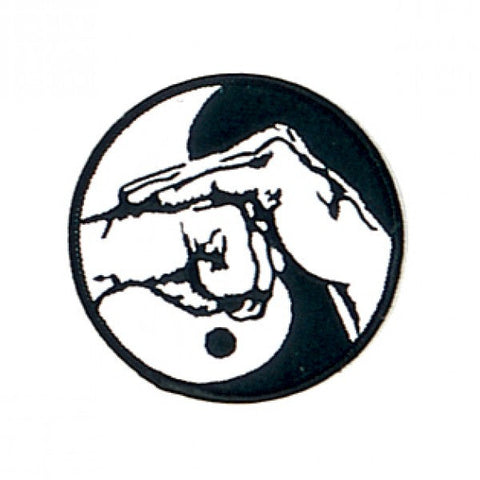 Patch, Logo, YinYang w/ Kenpo Hands, 3.5"