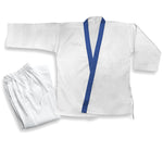 Custom Striped Lapel, Uniform,  Light Weight, White