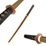 Sword, Wood, Bokken, Daito, 39" (Black Wrap), Natural