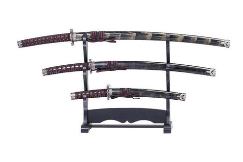 Sword, Metal, Samurai 3 PC Set, 39.5" (SE-58-B4)