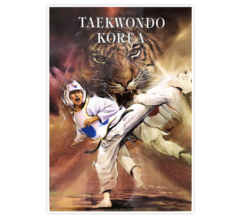 Poster, Taekwondo Korea Tiger