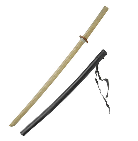 Sword, Wood Bokken Daito 40", White Oak, w/ Scbbard