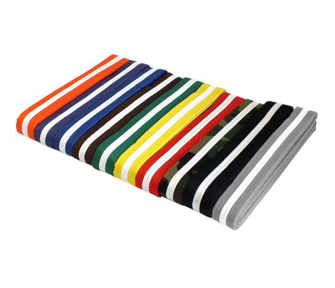 Colored Belt w/ White Stripe