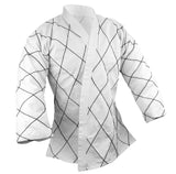 Hapkido Uniform, 8 oz., White w/ Black Stitches