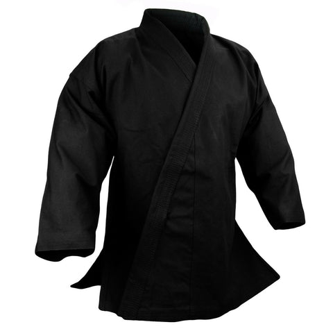 Karate Jacket, 12 oz. Heavy Cotton, Black