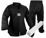 Taekwondo Uniform (V-Neck), Student, Black