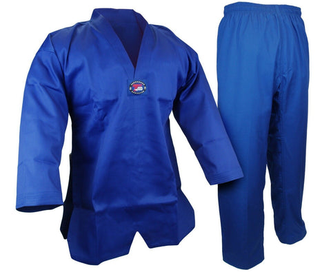 Taekwondo Uniform (V-Neck), Student, Blue