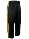 Team Pants, Black, 2 Yellow Stripes
