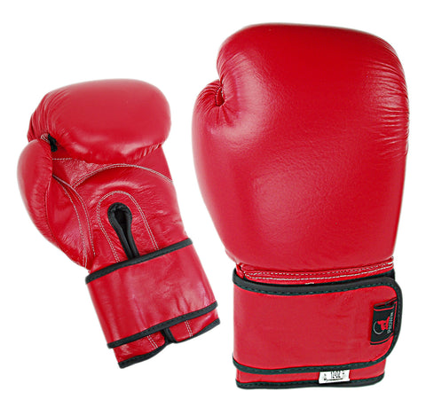 Boxing Gloves, Leather, Training, Red
