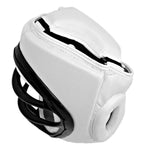 Head Gear w/Cage, Synthetic Leather, White