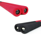 Escrima Stick, Foam Padded, Black/Red (Pair)
