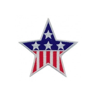 Patch, Achievement, USA Flag Star 3"