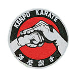 Patch, Logo, Kenpo Karate in Circle w/ Chinese Character 4"