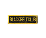 Patch, Team, Black Belt Club, Rectangle,  Black